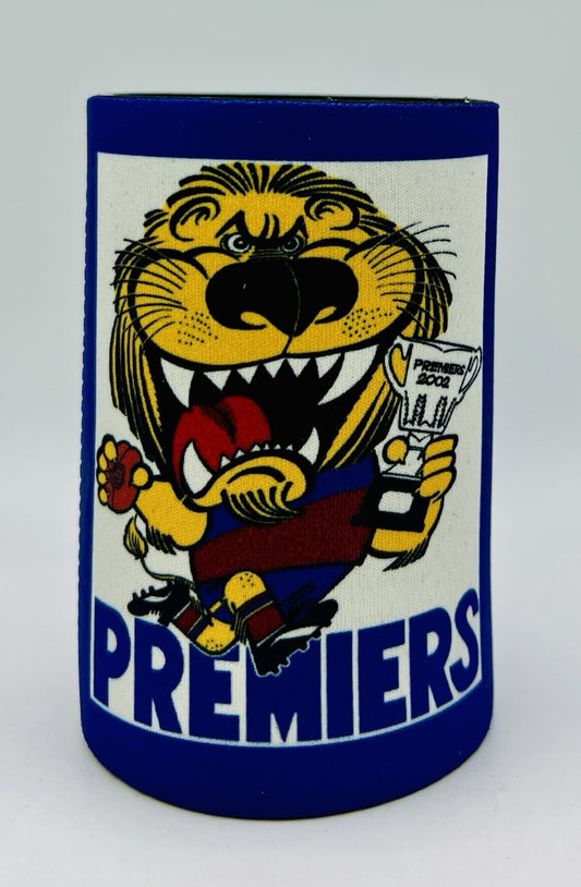 WegArt WEG Premiers Stubby Holder Can Cooler - Brisbane Lions 2002