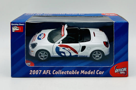 2007 AFL Collectable Model Car Toyota MR2 Spyder Western Bulldogs