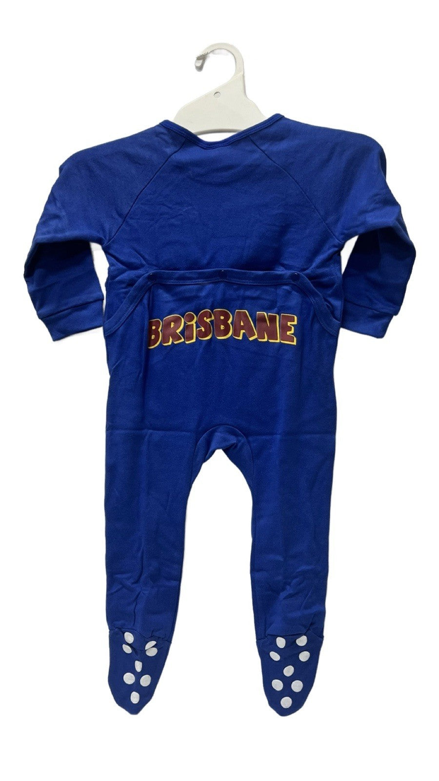 AFL Brisbane Lions Baby 'Tough Little Lion' Romper - Size 2 (18 - 24mths)