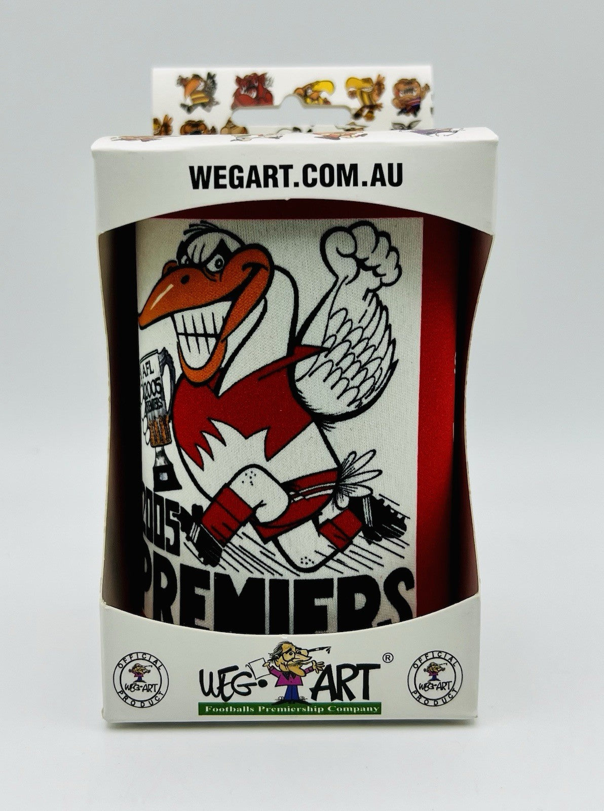 WegArt WEG Premiers Stubby Holder Can Cooler - Sydney Swans 2005
