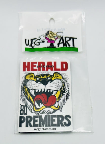 WEG WegArt Premiers Fridge Magnet - Richmond Tigers 1980