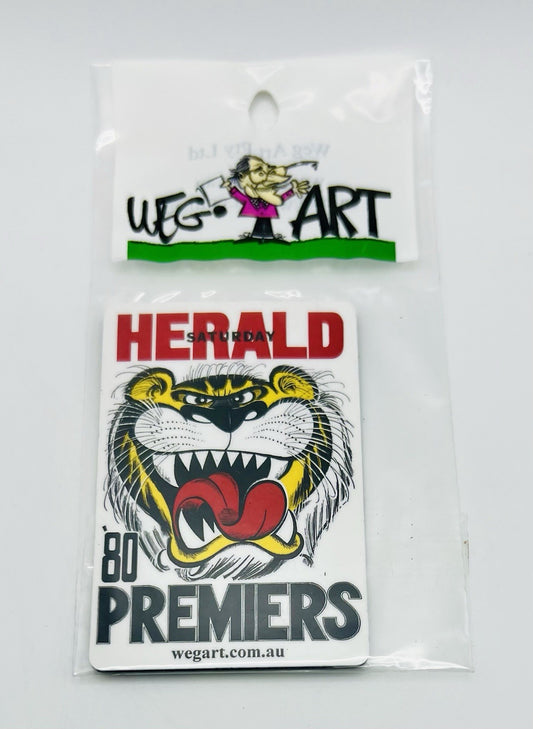 WEG WegArt Premiers Fridge Magnet - Richmond Tigers 1980