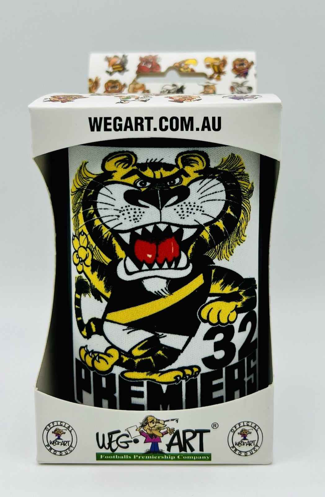 WegArt WEG Premiers Stubby Holder Can Cooler - Richmond Tigers 1932