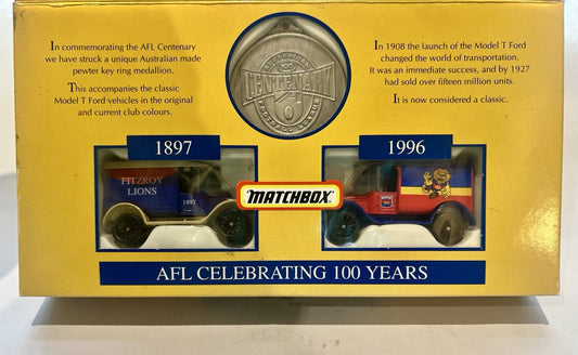 Matchbox AFL Centenary Original Team Collectable Cars Fitzroy Lions 1996