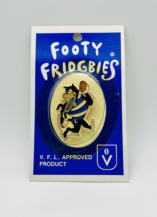 Vintage Retro AFL / VFL Footy Fridgbies fridge magnet - Geelong Cats