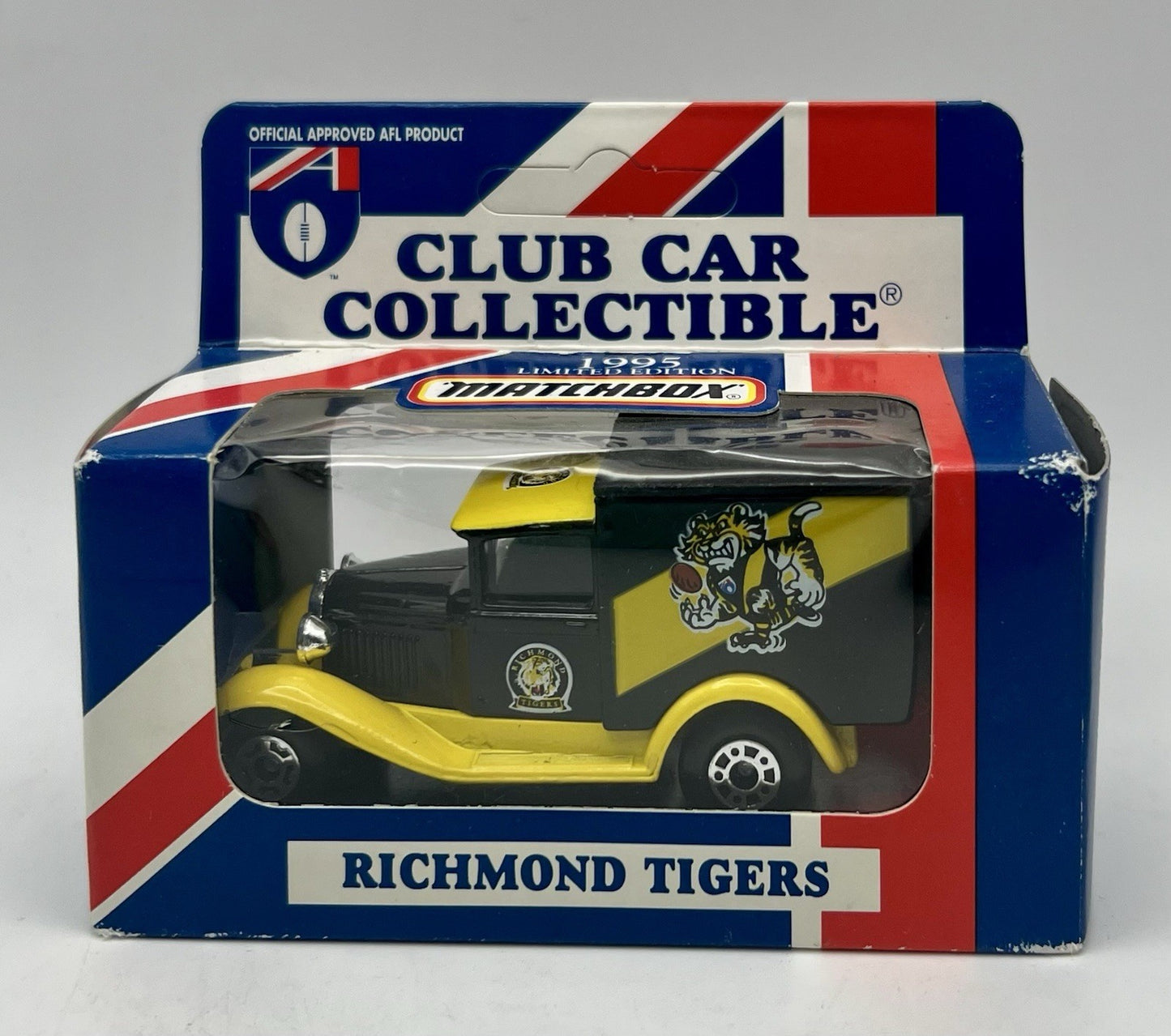 Vintage AFL 1995 Club Car Collectible Ford Model A Van Diecast Richmond Tigers