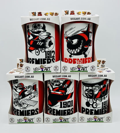 WegArt WEG Premiers Stubby Holder Can Cooler - Essendon Bombers 1924