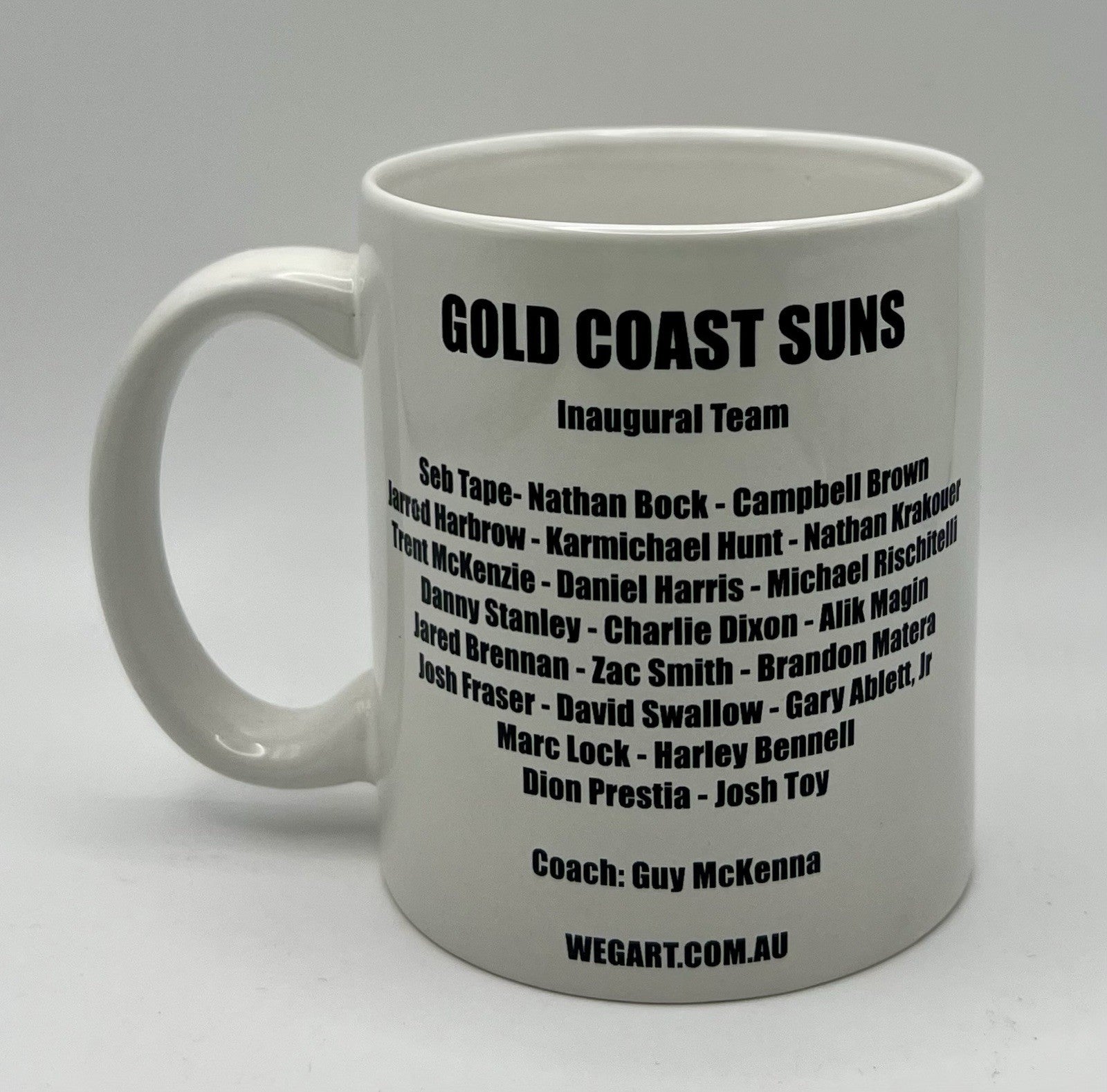 WegArt WEG Supporter Mug  - Gold Coast Suns- “Carn The Suns”