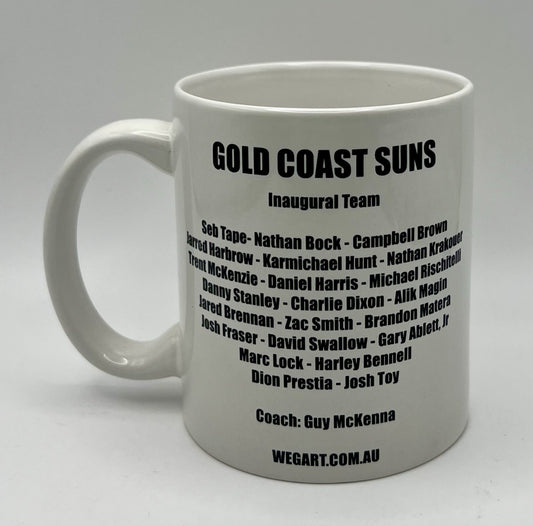WegArt WEG Supporter Mug  - Gold Coast Suns- “Carn The Suns”