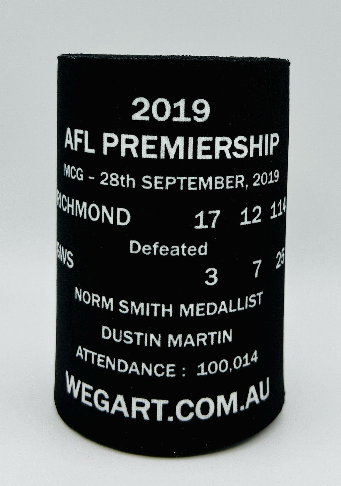 WegArt WEG Premiers Stubby Holder Can Cooler - Richmond Tigers 2019