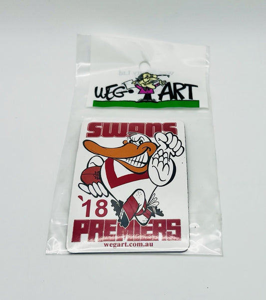 WEG WegArt Premiers Fridge Magnet - South Melbourne / Sydney Swans 1918