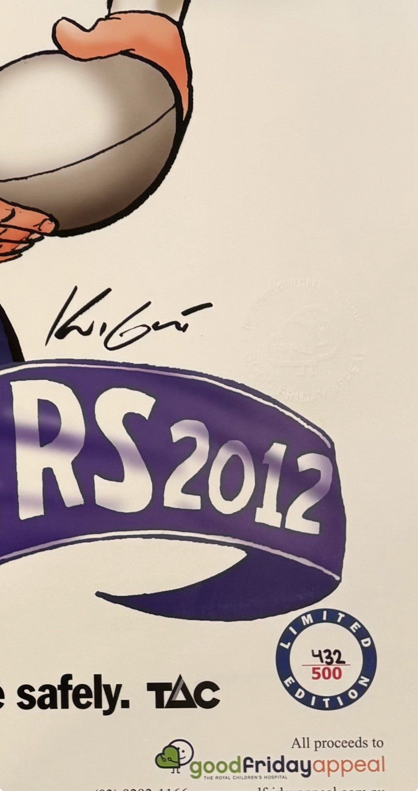 2012 Melbourne Storm Limited Edition Premiers Poster Herald Sun #432 of 500