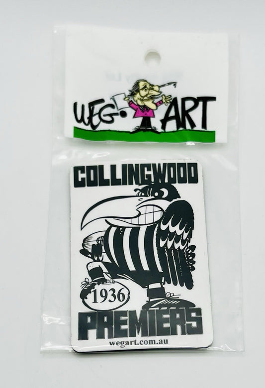WEG WegArt Premiers Fridge Magnet - Collingwood Magpies 1936
