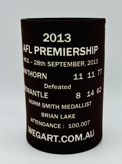 WegArt WEG Premiers Stubby Holder Can Cooler - Hawthorn Hawks 2013