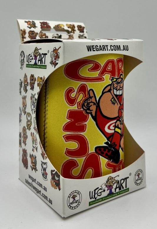 WegArt Stubby Holder Can Cooler - Gold Coast Suns  “Carn The Suns”