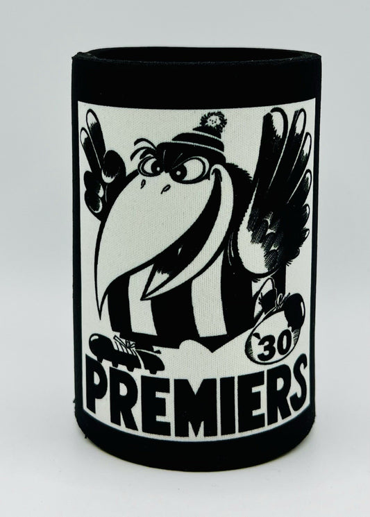 WegArt WEG Premiers Stubby Holder Can Cooler - Collingwood Magpies 1930