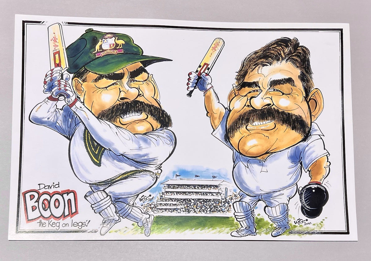David Boon “The Keg On Legs” By WEG WegArt