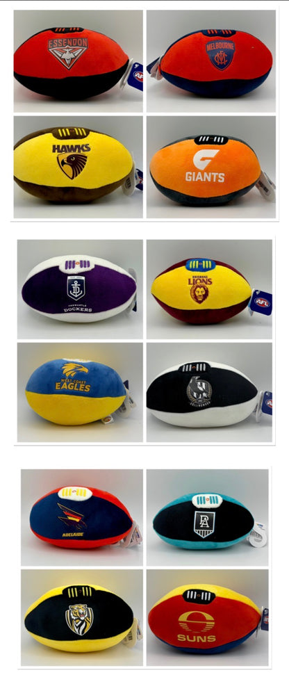 AFL brand plush football - 12 teams available