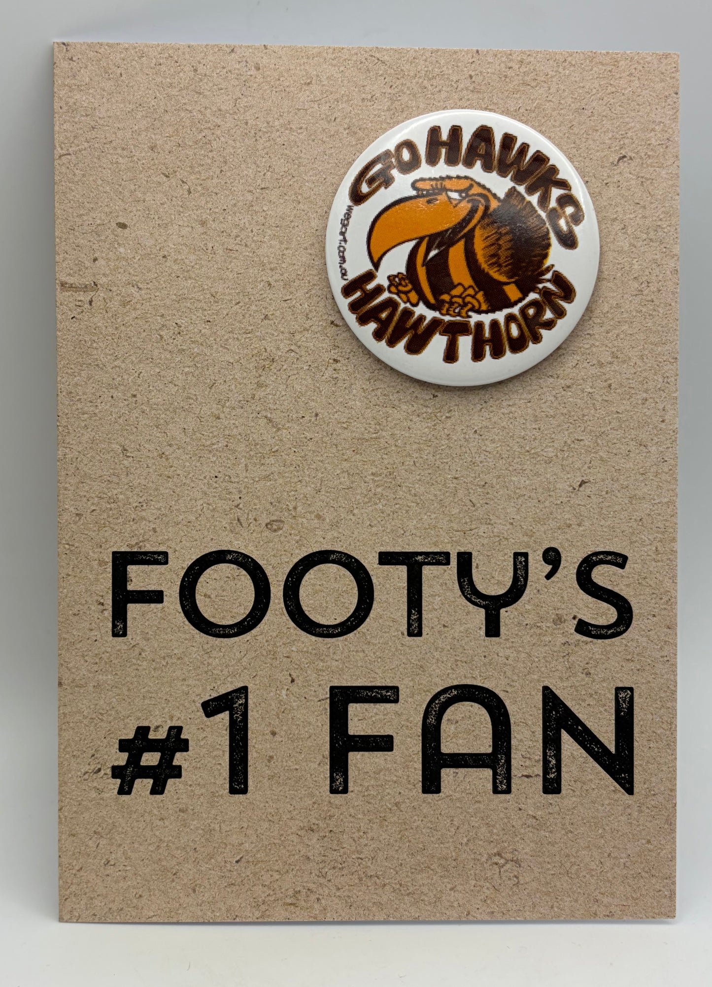 Greeting card #1 Footy Fan