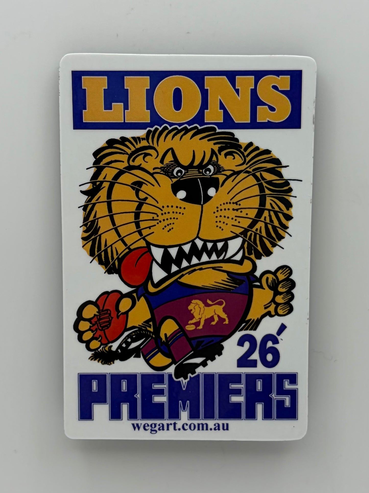 2026 Premiers Brisbane Lions WegArt Supporter Pack WEG
