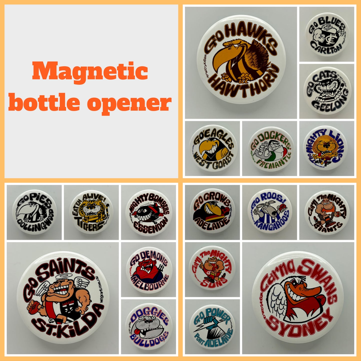 Magnetic bottle opener
