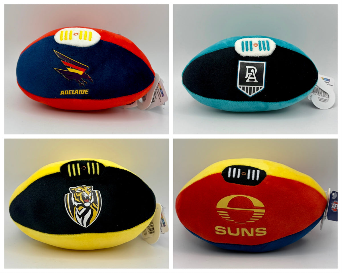 AFL brand plush football - 12 teams available
