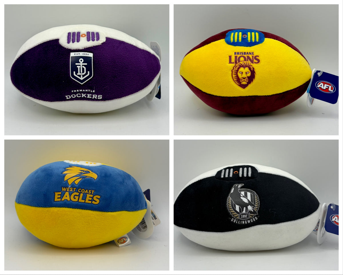 AFL brand plush football - 12 teams available