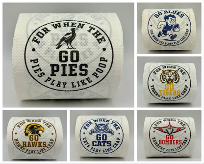 2 pack toilet paper… for when a team plays like…