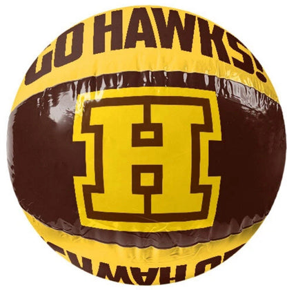 AFL Hawthorn Hawks Football Club 50cm Inflatable Beach Ball