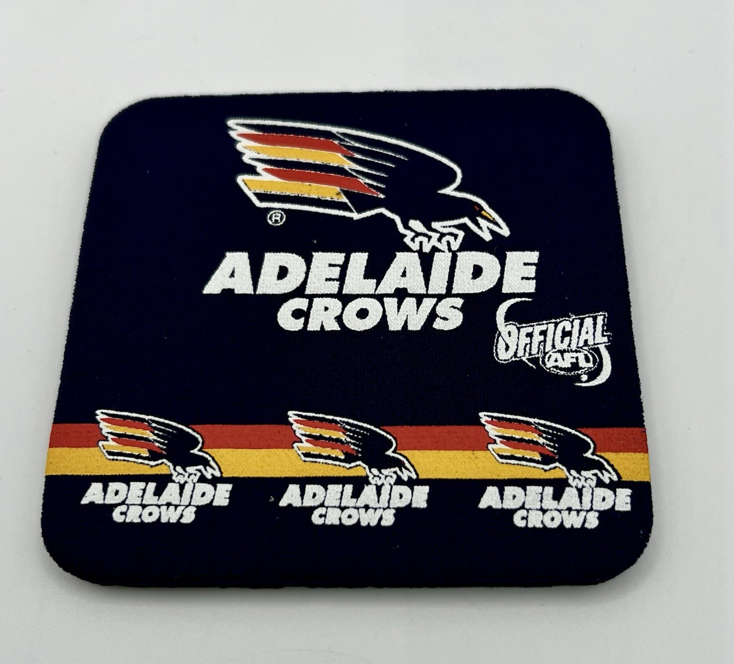Vintage AFL Neoprene Drink Coasters Set Of Four - Adelaide Crows