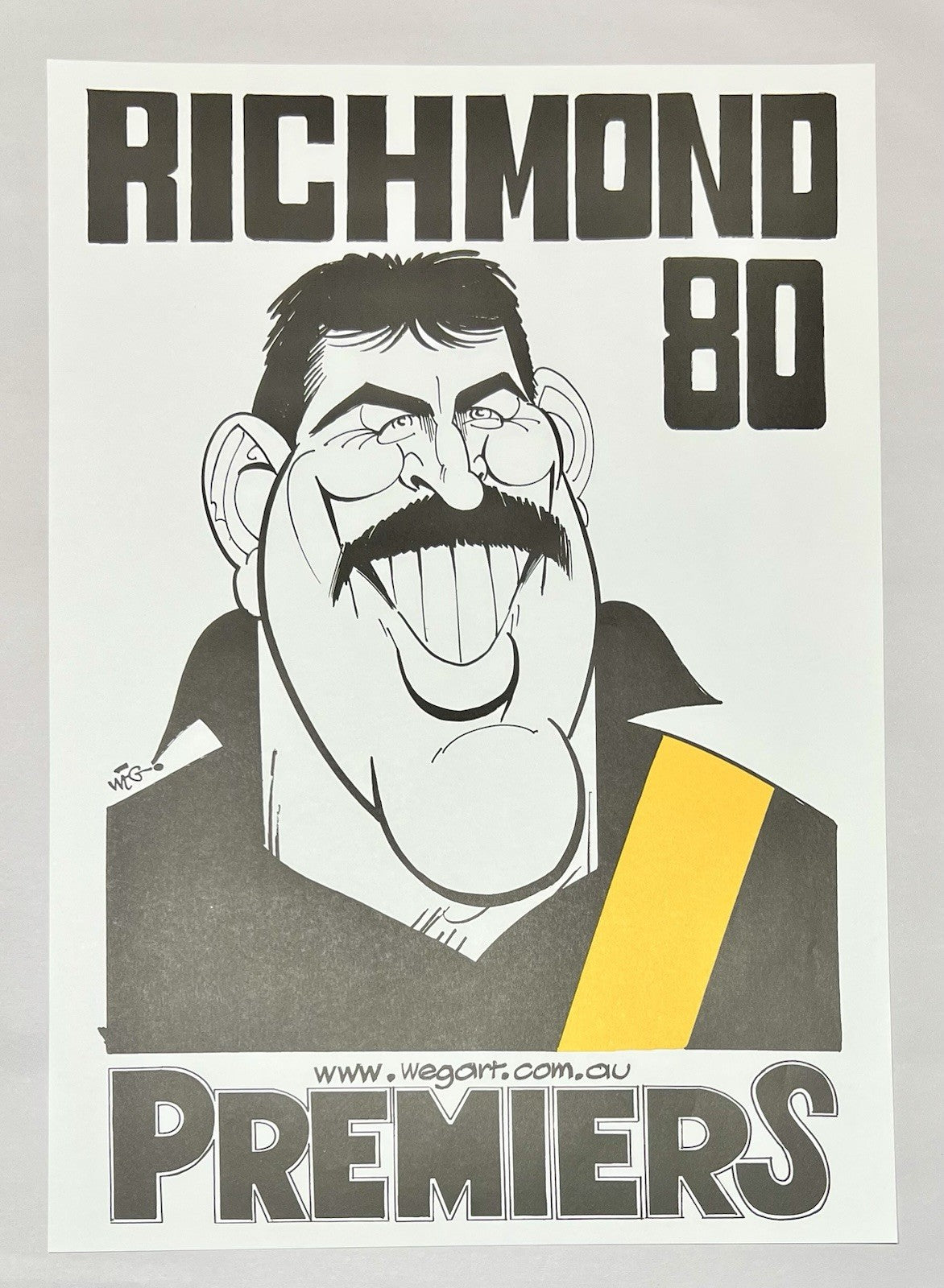 Richmond Tigers Premiers 1980 Greats WEG WegArt