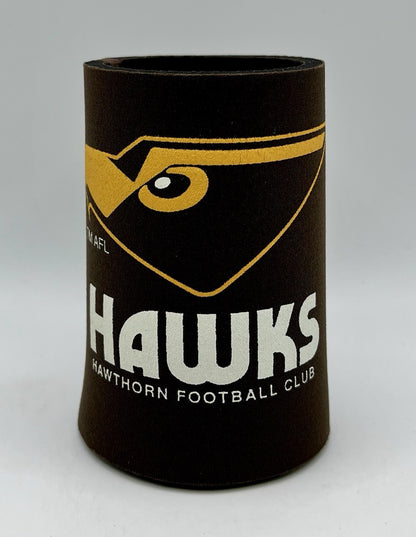 Retro Vintage AFL Stubby Holder/Can Cooler Hawthorn Hawks