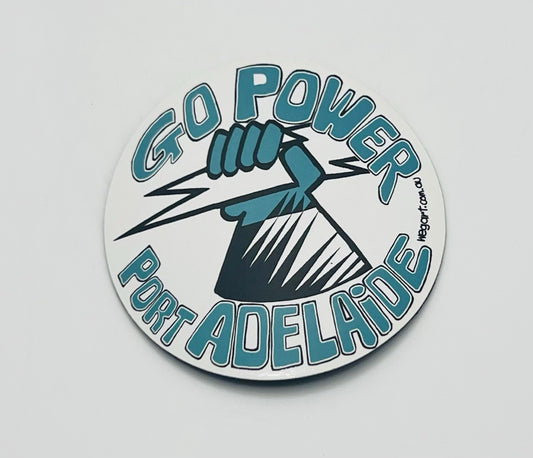 WEG WegArt Fridge Magnet - Port Adelaide Power Round Magnet