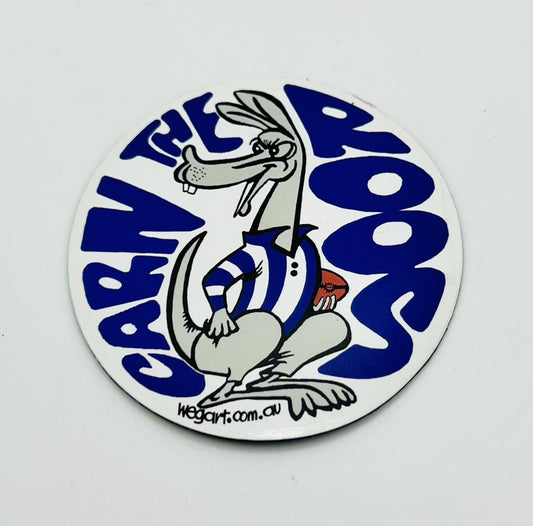 WEG WegArt Fridge Magnet - North Melbourne Kangaroos Round Magnet
