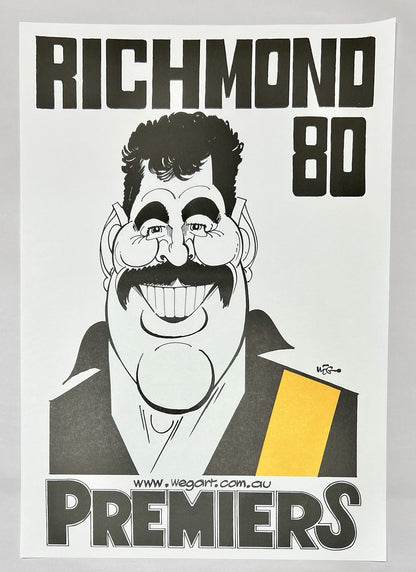 Richmond Tigers Premiers 1980 Greats WEG WegArt