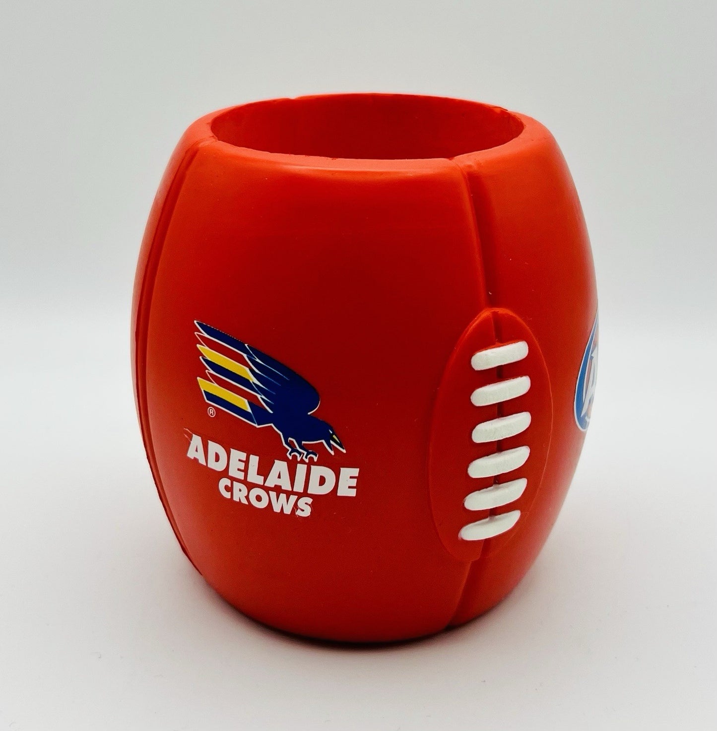 Retro AFL Stubby Holder/Can Cooler Adelaide Crows Football Shaped
