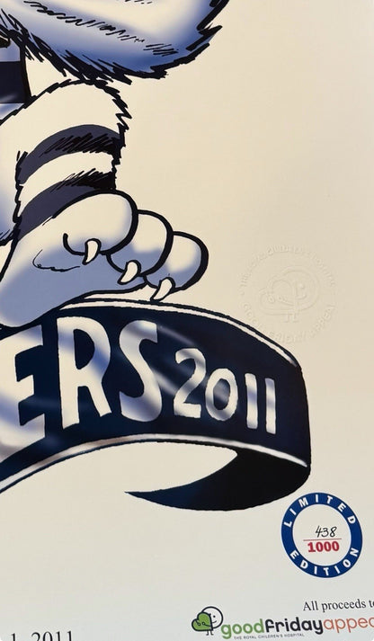 2011 Geelong Cats Limited Edition Premiers Poster Herald Sun #438 of 1000