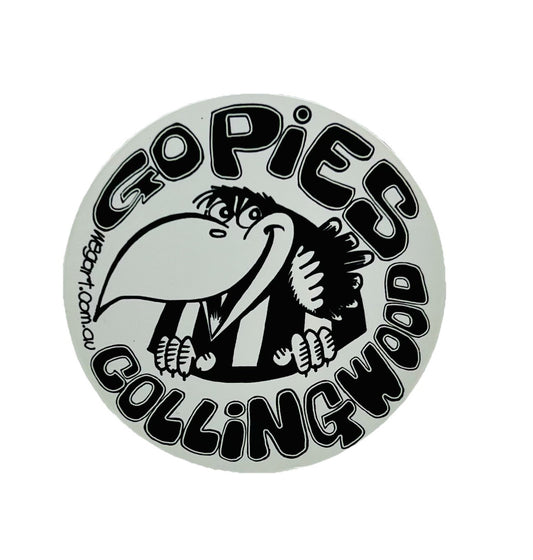 WEG WegArt Fridge Magnet - Collingwood Magpies Round Magnet