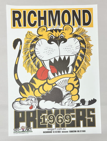 WEG WegArt Clash Posters Richmond Tigers 8 Poster Set