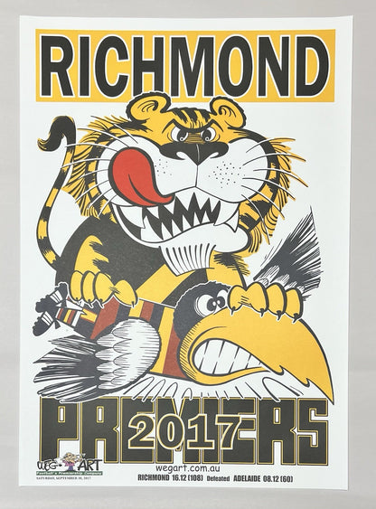 WEG WegArt Clash Posters Richmond Tigers 8 Poster Set