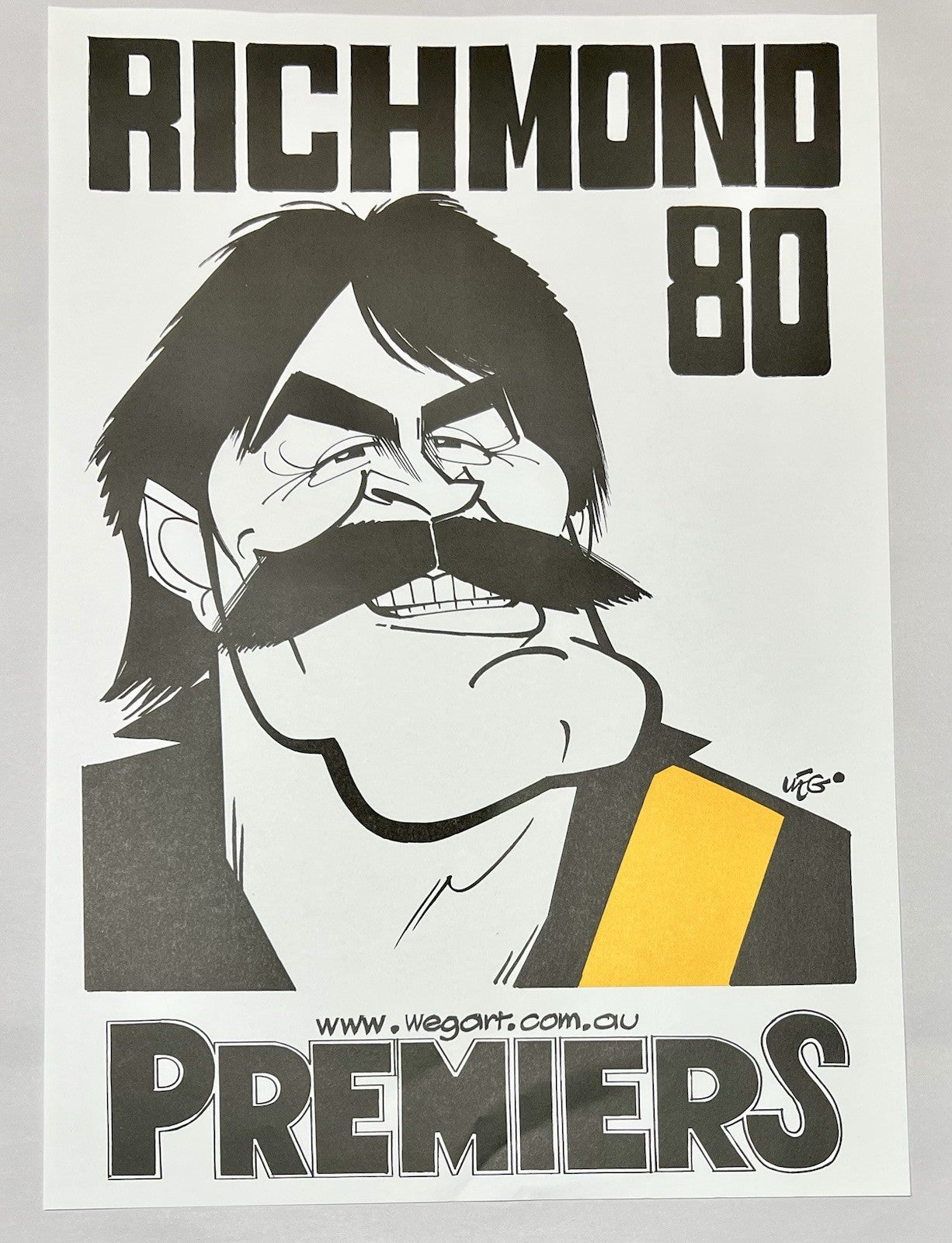 Richmond Tigers Premiers 1980 Greats WEG WegArt