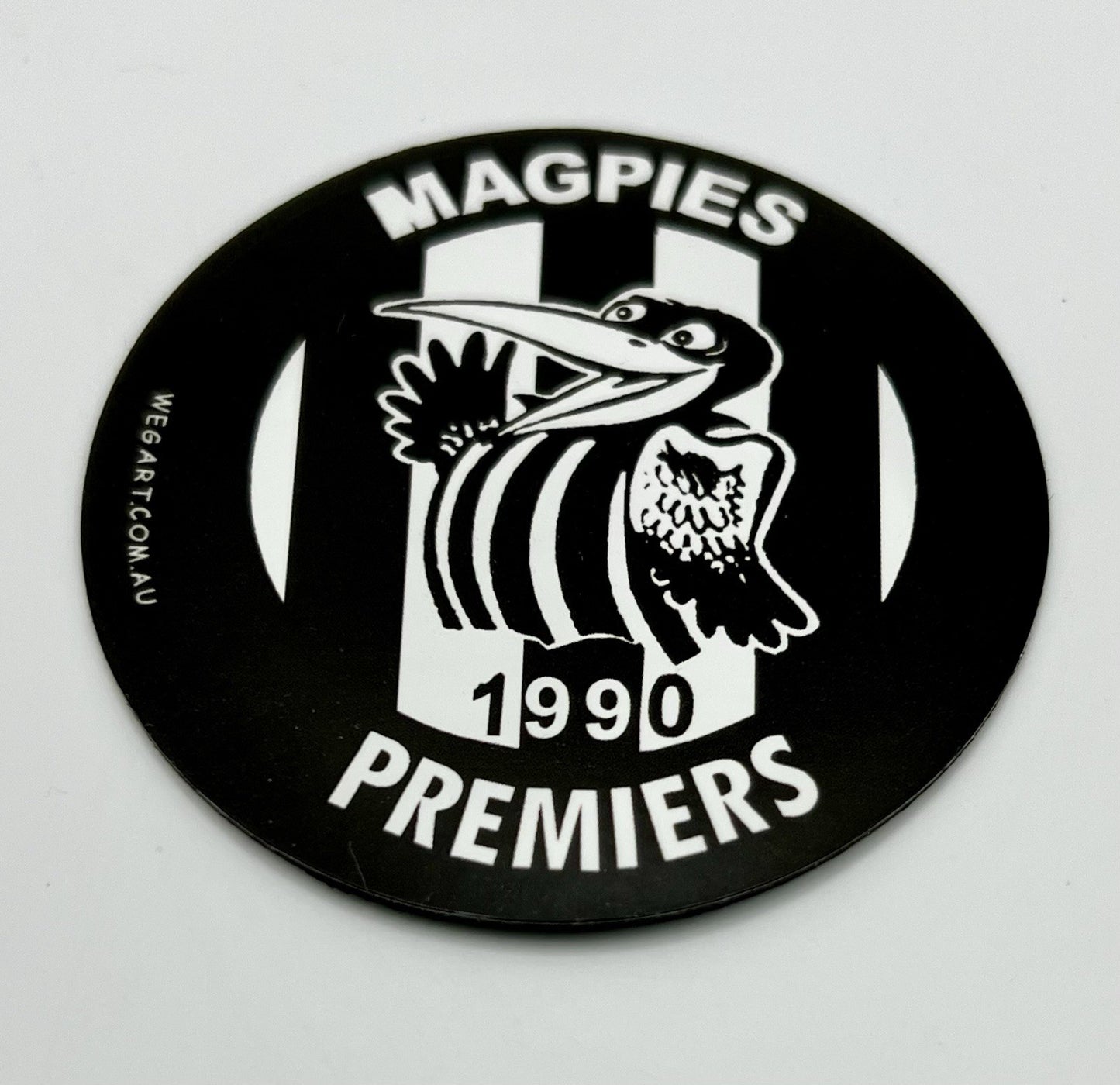 WEG WegArt Fridge Magnet - 1990 Collingwood Magpies Premiers Round Magnet