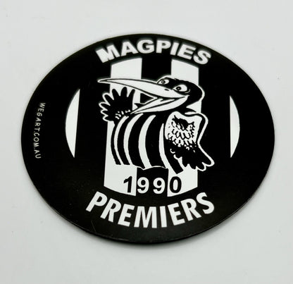 WEG WegArt Fridge Magnet - 1990 Collingwood Magpies Premiers Round Magnet