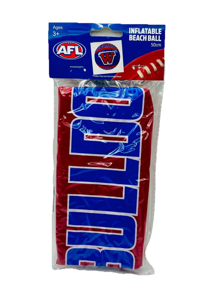 AFL Western Bulldogs Football Club 50cm Inflatable Beach Ball