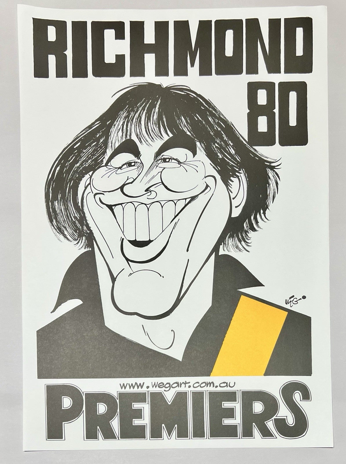Richmond Tigers Premiers 1980 Greats WEG WegArt