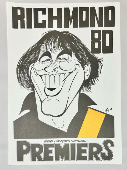 Richmond Tigers Premiers 1980 Greats WEG WegArt