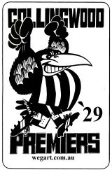 Collingwood 1929 WEG Fridge Magnet FREE POST WITHIN AUSTRALIA