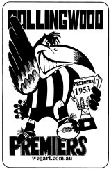 Collingwood 1953 WEG Fridge Magnet FREE POST WITHIN AUSTRALIA