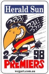 1998 Crows Fridge Magnet FREE POST WITHIN AUSTRALIA