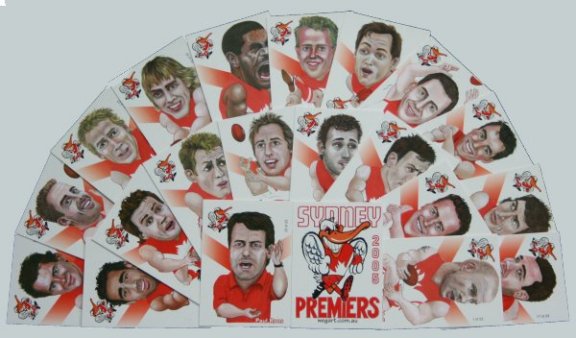 Sydney Swans 2005 Premiership card set FREE POSTAGE